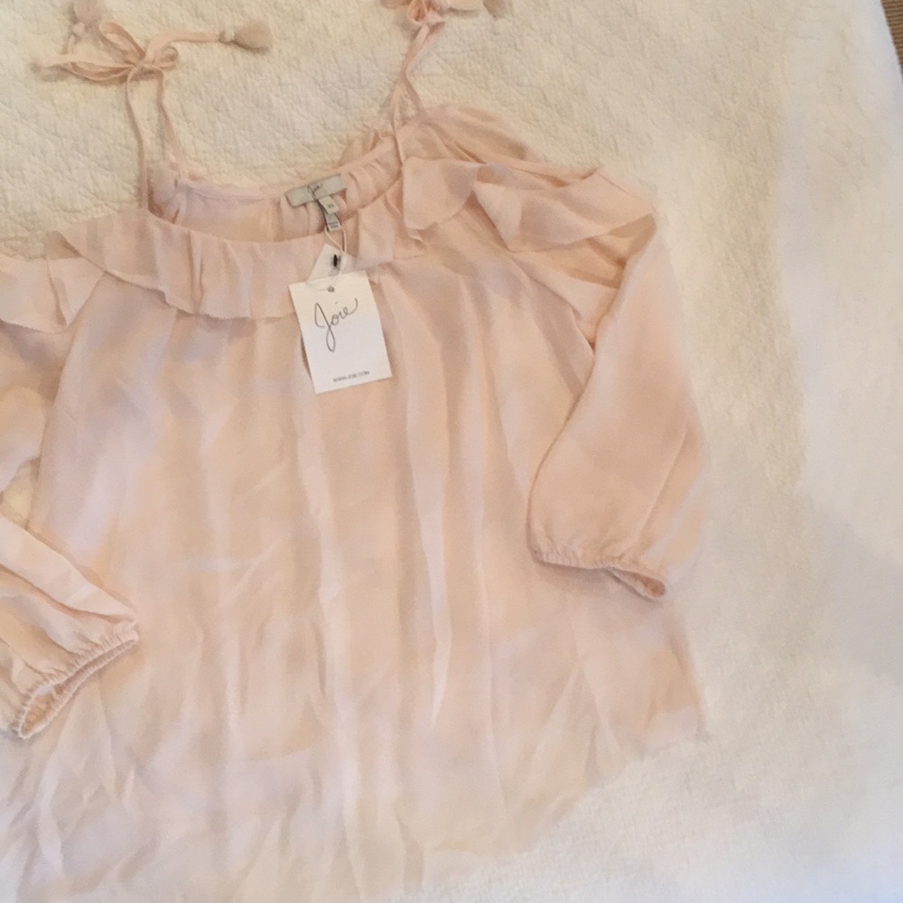 🆕✨Joie Eukene Ruffle Cold Shoulder Blouse - Picture 4 of 6